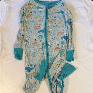 Little Sleepies Ocean Pals Footed One-Piece Zippy